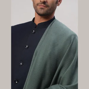 Men's Casual Grey Shawl Winter Wrap Wool Lohi - Image 7