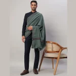 Men's Casual Grey Shawl Winter Wrap Wool Lohi - Image 6