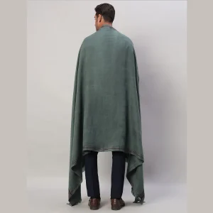 Men's Casual Grey Shawl Winter Wrap Wool Lohi - Image 9