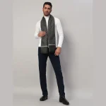 Men's Fashion ​Cashmere Muffler Black Diamond Scarves - Image 5