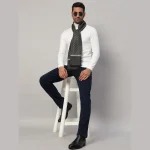 Men's Fashion ​Cashmere Muffler Black Diamond Scarves - Image 2