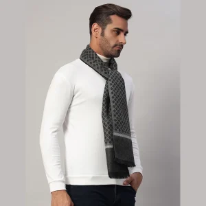 Men's Fashion ​Cashmere Muffler Black Diamond Scarves - Image 4