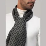 Men's Fashion ​Cashmere Muffler Black Diamond Scarves - Image 6