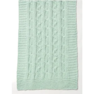 Men's Green Wool Knitted Scarf Winter Warm Neck Wraps - Image 7