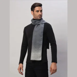 Men's Grey & Blue Ombre Scarf Comfortable Wool Muffler - Image 3