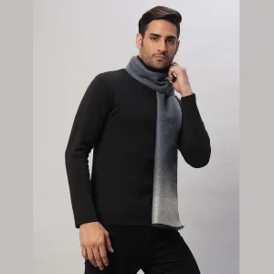 Men's Grey & Blue Ombre Scarf Comfortable Wool Muffler - Image 4