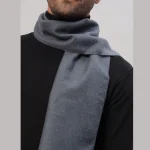 Men's Grey & Blue Ombre Scarf Comfortable Wool Muffler - Image 6