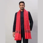 Men's Meditation Wrap Shawl Pink Wool