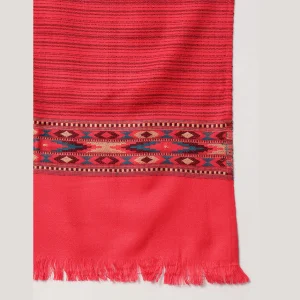 Men's Meditation Wrap Shawl Pink Wool - Image 7
