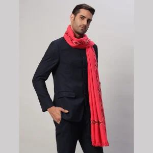 Mens Meditation Wrap Solid Pink Blanket / Shawl - Image 3