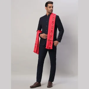 Mens Meditation Wrap Solid Pink Blanket / Shawl - Image 5