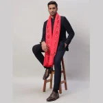 Mens Meditation Wrap Solid Pink Blanket / Shawl - Image 2