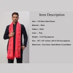 Mens Meditation Wrap Solid Pink Blanket / Shawl - Image 8