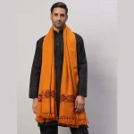 Men's Mustard Yellow Wool Shawl Chritstmas Gift