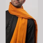 Men's Mustard Yellow Wool Shawl Chritstmas Gift - Image 7