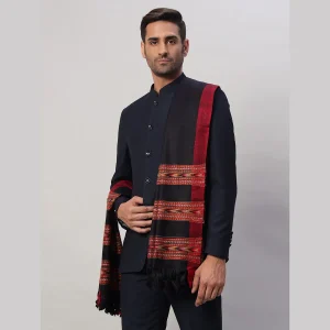 Men's Oversized Blanket Black Cashmere Scarf /Shawl - Image 4