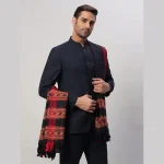 Men's Oversized Blanket Black Cashmere Scarf /Shawl - Image 3