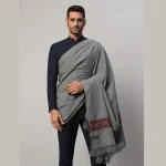 Men's Oversized Grey Soft Wool Shawl