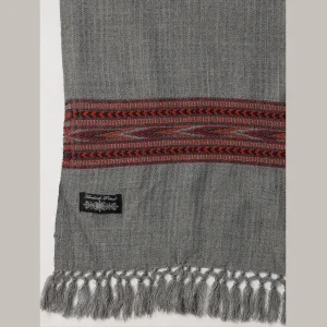 Men's Oversized Grey Soft Wool Shawl - Image 7