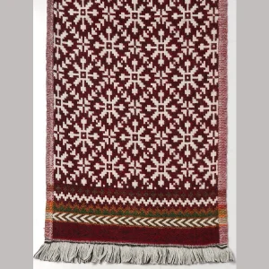 Men's Red Fair Isle Reversible Muffler - Image 7