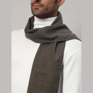 Men's Solid Brown Wool Muffler - Image 6