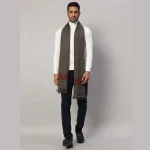 Men's Solid Brown Wool Muffler - Image 5