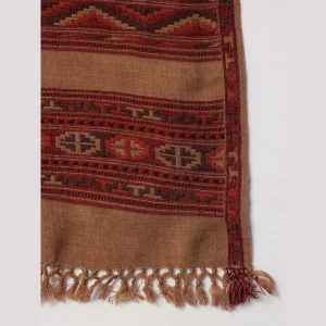 Men's Solid Brown Wool Shawl Winter Wrap - Image 6