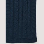 Men's Teal Blue Knitted Neck Wraps Muffler - Image 7