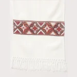 Men's White Wool Muffler Solid Cashmere Scarves - Image 7