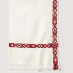 Men's White Wool Pashmina Wrap Shawl - Image 7