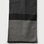 Men's Winter Grey & Black Abstract Scarf / Muffler - Image 7