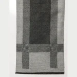 Men's Winter Soft Wool Grey & Black Striped Muffles - Image 7