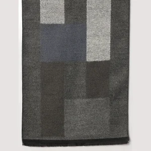 Men's Winter Wrap Grey Check Scarf Soft Wool Muffler - Image 7
