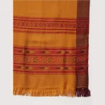 Men's Wrap Mustard Yellow Wool Shawl - Image 7