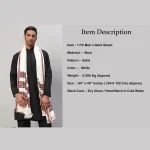Men's Wraps White Wool Shawl Gift For Dad - Image 8