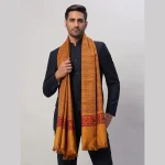 Mustard Yellow Shawl Striped Wrap Scarf 80"x40"