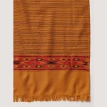 Mustard Yellow Shawl Striped Wrap Scarf 80"x40" - Image 7