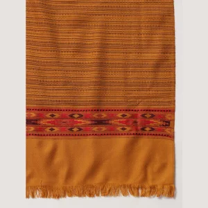 Mustard Yellow Shawl Striped Wrap Scarf 80"x40" - Image 7