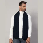 Neck Wraps Reversible Blue Knitted Men's Muffler