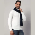 Neck Wraps Reversible Blue Knitted Men's Muffler - Image 4