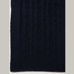 Neck Wraps Reversible Blue Knitted Men's Muffler - Image 7