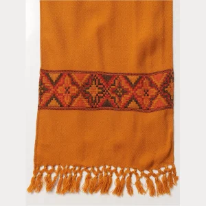 New Mustard Yellow Cashmere Wool Men's Muffler - Image 7