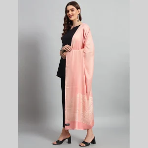 Pashmina Pink Shawl Wrap Head Scarves for Women - Image 4
