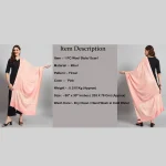 Pashmina Pink Shawl Wrap Head Scarves for Women - Image 8
