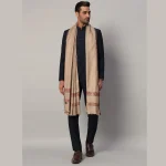 Reversible Brown Wool Shawl Gents Lohi - Image 3