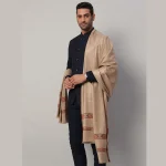 Reversible Brown Wool Shawl Gents Lohi - Image 4