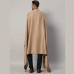 Reversible Brown Wool Shawl Gents Lohi - Image 8