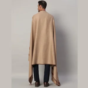 Reversible Brown Wool Shawl Gents Lohi - Image 8