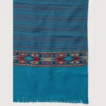 Turquoise Striped Kullu Shawl Gift For Men's - Image 7