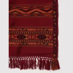 Unisex Wraps Solid Maroon Shawl - Image 7